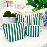 Green Cabana Stripe Packable Tote & XL Pouch (sold separately)