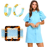 Baby Blue Puff Sleeve Kiki Dress