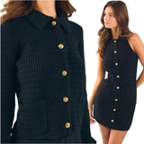 Black Knit Fillipa Cardigan Jacket