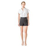 Ric Rac Trim Button Front Freida Top