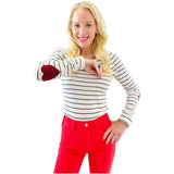 Heart Elbow Patch Amare Top