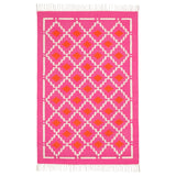 Pink & Orange Handmade Dhurrie Rug