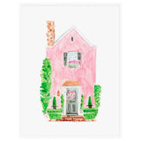 Charleston Pink House Art Print