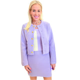 Lilac Knit Finn Skirt & Cardigan Jacket (sold separately)