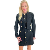 Black Gold Button Ashland Dress & Jacket (sold separately)