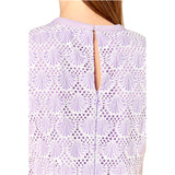 Lilac Crochet Embroidered Shell Whitney Dress