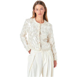 Ivory Sequin Fete Skirt & Jacket (sold separately)