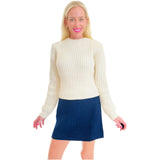 Ivory Soft Knit Belva Sweater