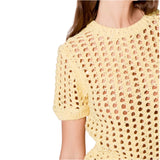 Buttercream Sequin Knit Ashland Top