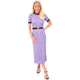 Lavender Lightweight Stretchy Knit Linley Dress