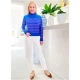 Pink & Blue CASHMERE Minka Sweater