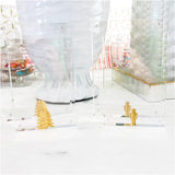 Handmade Acrylic Holiday Picture Frames - Nutcracker & Christmas Tree