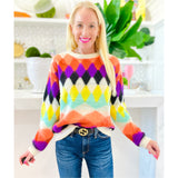 Soft Knit Harlequin Sweater