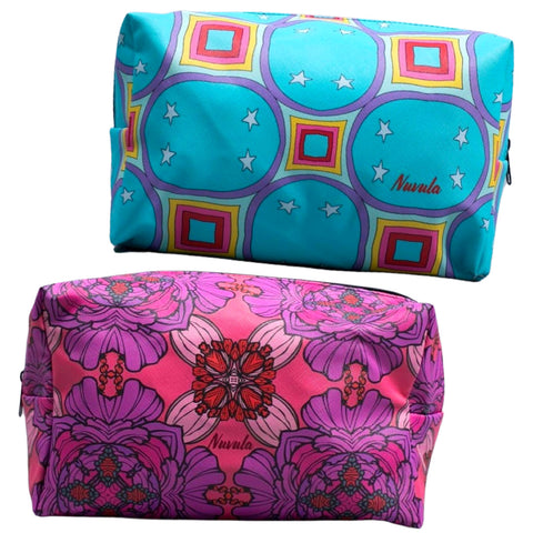 Vegan Leather Cosmetic Bags w/H20 Proof Interior