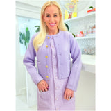 Lilac Knit Finn Skirt & Cardigan Jacket (sold separately)