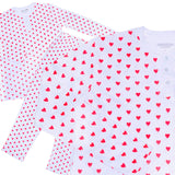 Peruvian Pima Cotton Hearts Pajama Pant Set