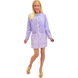 Lilac Knit Finn Skirt & Cardigan Jacket (sold separately)