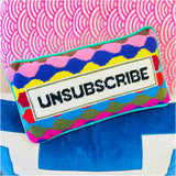 Needlepoint “Unsubscribe” Pillow