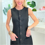 Black Tweed Carter Dress