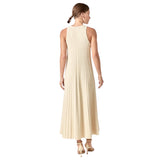 Ivory Pleated Knit Miley Dress