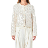 Ivory Sequin Fete Skirt & Jacket (sold separately)