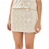 Ivory Sequin Fete Skirt & Jacket (sold separately)