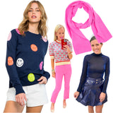 Navy Smiley Face Fine Knit Sweater