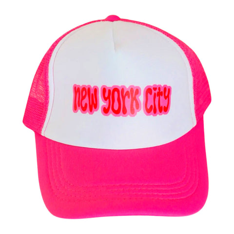 Pink & Red New York City Hat w/❤️