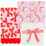 Pink Holiday Cocktail & Dinner Napkins