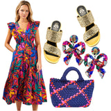 Ruffle Rainbow Tropics Dress