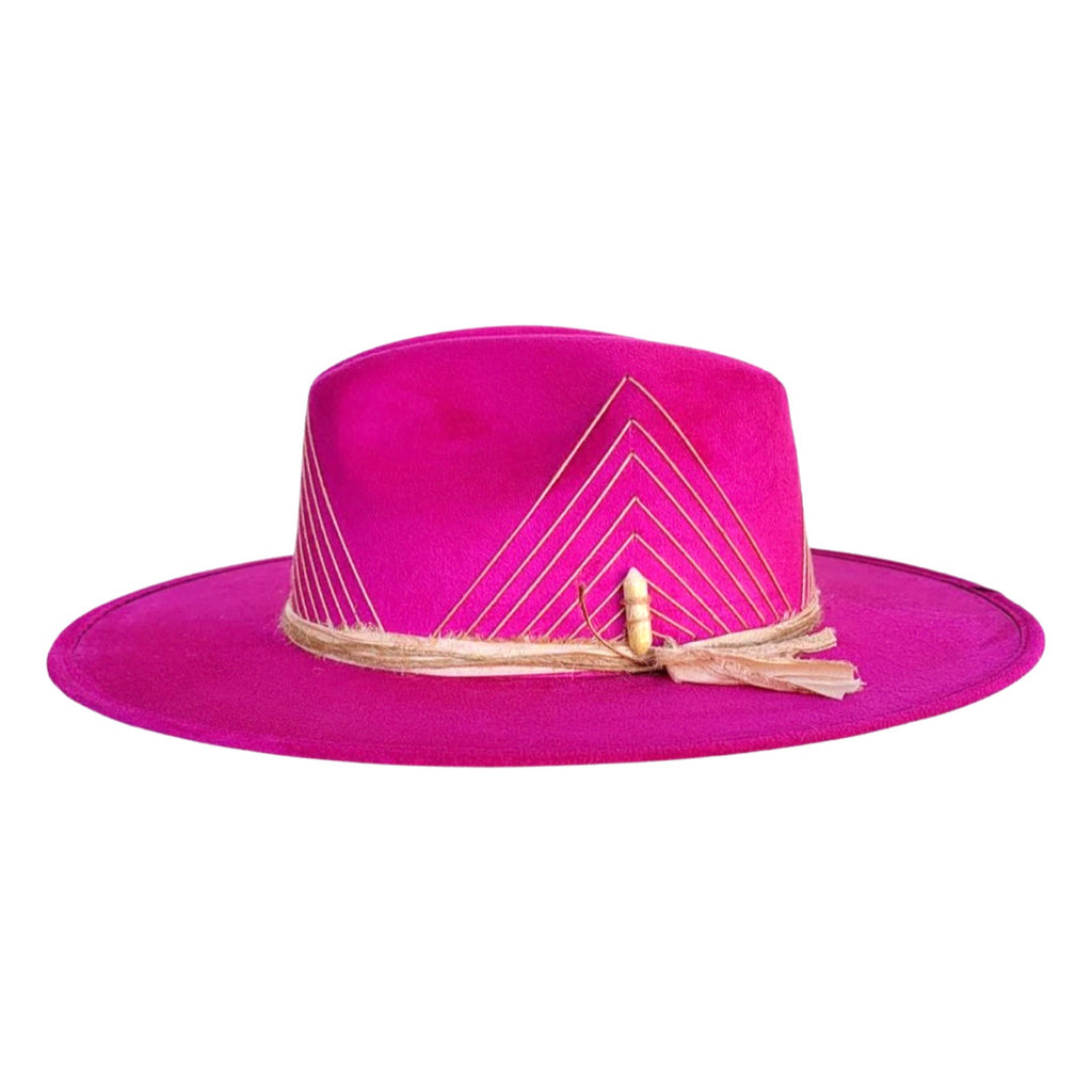 Ascentix Rush Straw Gambler Hat with Wide Brim