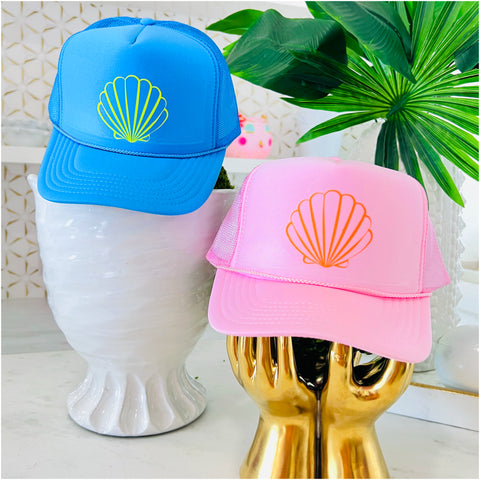 Vibrant Seashell Hats