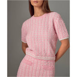 Pink Textured Knit Sally Set (sold separately)