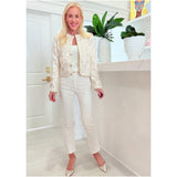 Ivory Sequin Fete Skirt & Jacket (sold separately)