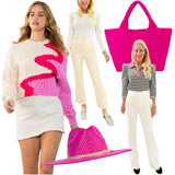 Soft Knit Pink Swirl Vivienne Sweater