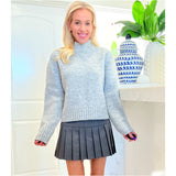 Grey High Waisted Fisher Skort