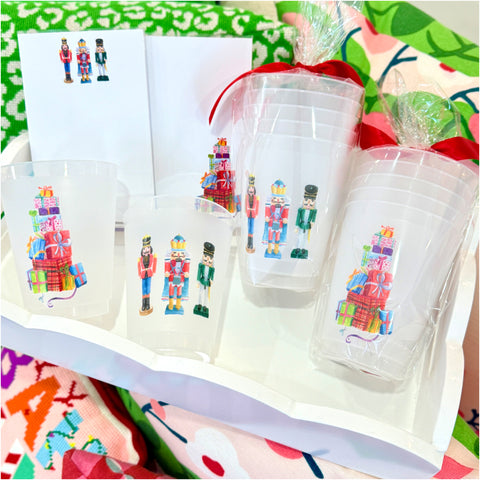 Holiday Reusable Cup Sets & Matching Notepads