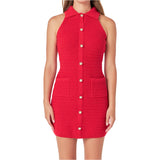 Red Knit Fillipa Dress