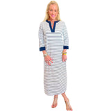 Soft Jersey Knit Navy Sailor Stripe Jones Dress