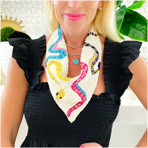 Handmade Beaded Collar Necklace