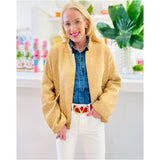 Denim Puff Sleeve Melkie Top