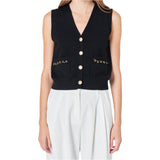 Black Gold Chain Leyla Cardigan & Tank Vest (sold separately)