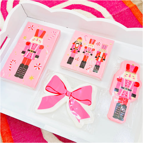 Pink Holiday Paper Napkins