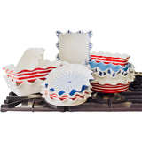 Ruffled Ceramic Serving Pieces