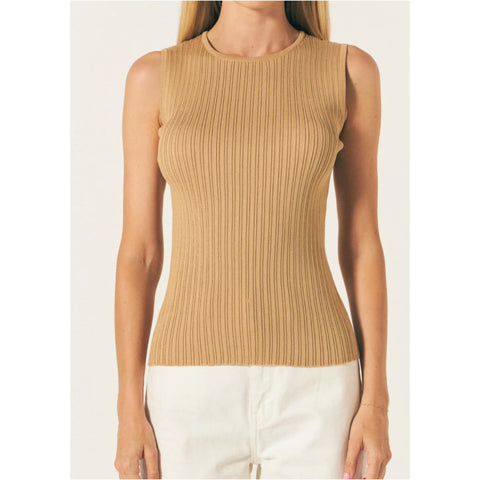 Tan Knit Ambrosia Skirt & Top (sold separately)