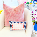 Handmade 22” Pink Velvet Pillow (insert included)