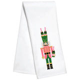 Holiday Champagne Santa, Pagoda & Champagne Nutcracker Guest or Kitchen Towels