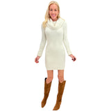 Ivory Knit Glenna Sweater Dress