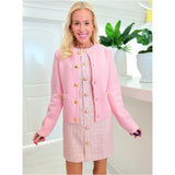 Wool Blend Pinky Cardigan Jacket