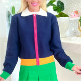 Soft Rainbow Knit Dasha Cardigan Jacket